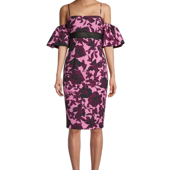 BLACK HALO floral midi-dress - Picture 1 of 4